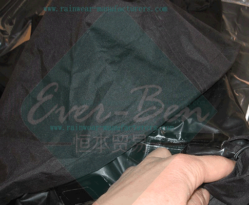 motorbike gear-Black biker jacket-motorbike rainwear hood attached collar.jpg